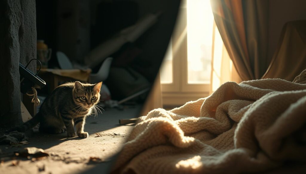 Transformative Journey of a Rescued Cat