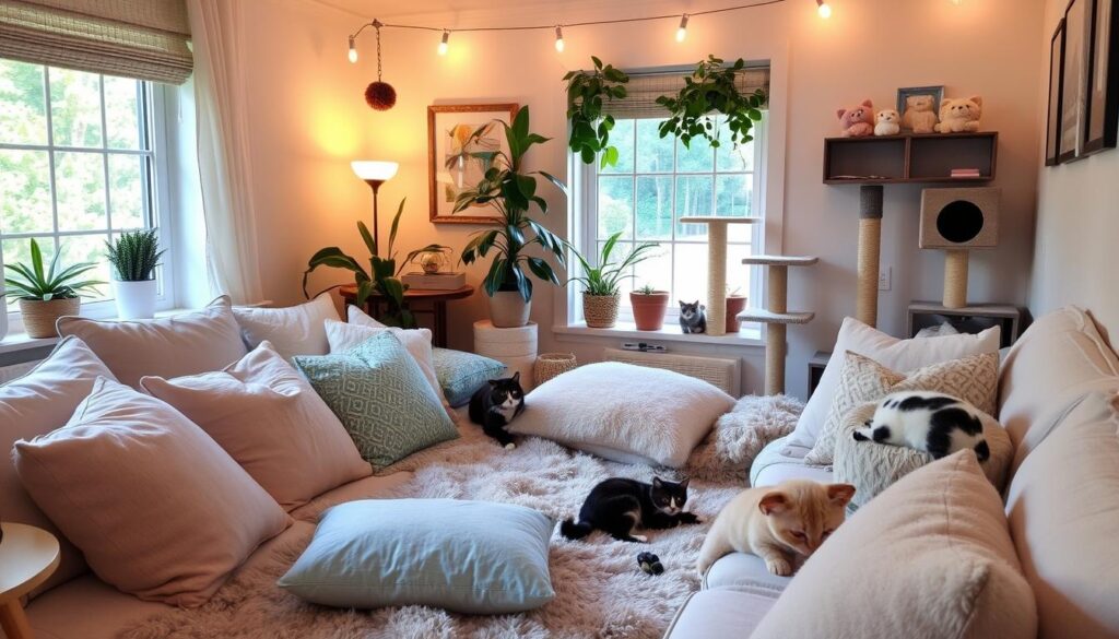 comfortable environment for cats